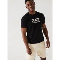 Ea7 Emporio Armani Train Visibility Crew Neck T-Shirt - Black