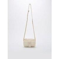 Armani Exchange Logo Flap Crossbody Bag - White
