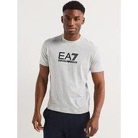 Ea7 Emporio Armani Train Visibility Crew Neck T-Shirt - Light Grey