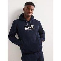 Ea7 Emporio Armani Train Visibility Hoodie - Dark Blue