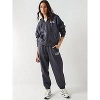 Ea7 Emporio Armani Train Visibility Zip Through Hoody And Jogger Tracksuit - Grey