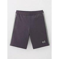 Ea7 Emporio Armani Boys 7 Lines Jog Shorts - Dark Grey
