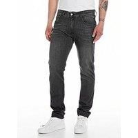 Replay men/'s jeans with power stretch, gray (Dark Gray 097), 30W / 32L