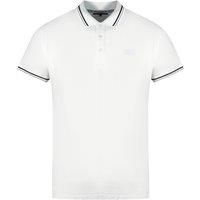 Cavalli Class Twinned Tipped Collar White Polo Shirt