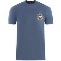 Cavalli Class Circular Snake Logo Navy Blue T-Shirt