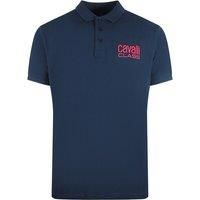 Bold Logo Navy Blue Polo Shirt