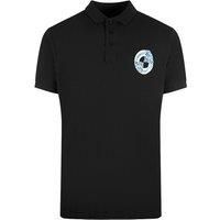 Circle Logo Black Polo Shirt