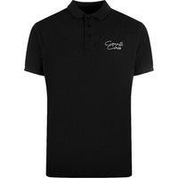 Signature Logo Black Polo Shirt