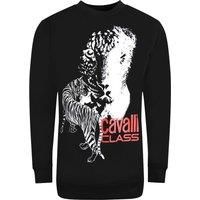 Large Bold Tiger Design Black Sweatshirt