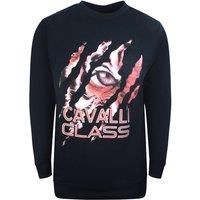 Peeking Tiger Design Navy Blue Sweatshirt