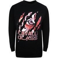 Peeking Tiger Design Black Sweatshirt