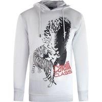 Large Tiger Logo White Hoodie