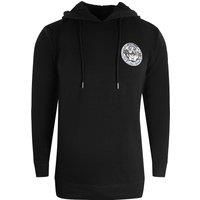 Large Circle Design Black Hoodie