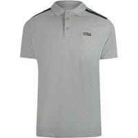 Taped Shoulders Grey Polo Shirt