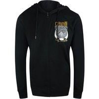 Bold Tiger Graphic Logo Black Zip-Up Hoodie