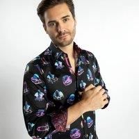 Retro Car Men Print Shirt
