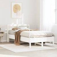 Berkfield Home Bed Frame without Mattress White 100x200 cm Solid Wood Pine
