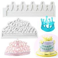 KALAIEN Crown Cake Fondant Molds Chocolate Molds Sugarcraft Candy 3D