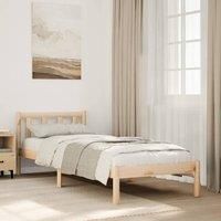Berkfield Home Extra Long Bed Frame without Mattress 90x210 cm Solid Wood Pine in Brown