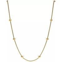 18k Gold PVD Stainless Steel Hypoallergenic Beaded Circles Necklace