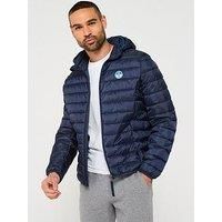 NORTH SAILS Skye Men/'s Down Jacket with Detachable Hood Made of Recycled Micro-Ripstop Repreve Filling, blue navy, XXL