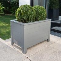 Florenity Grigio Rectangular Planter - Grey