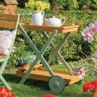Florenity Verdi Drinks Trolley - Natural/Green