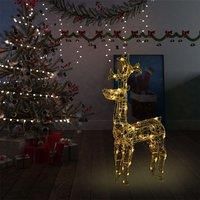 Berkfield Home Reindeer Christmas Decoration 90 LEDs 60x16x100 cm Acrylic | Size: 60 x 16 x 100 cm