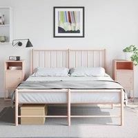 Berkfield Home Bedside Cabinets 2 pcs Pink 36x39x78 cm Steel | Size: 36 x 39 x 78 cm