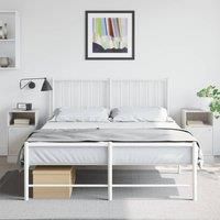 Berkfield Home Bedside Cabinets 2 pcs White 34.5x39x62 cm Steel