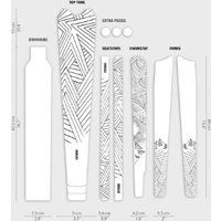 Dyedbro Gravel Bike Frame Protection Kit - Stay Free