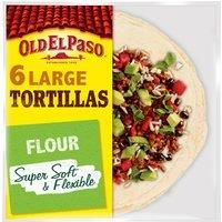 Old El Paso 6 Large Flour Tortillas 350g