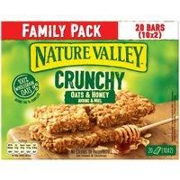 Nature Valley Crunchy Oats & Honey Family Pack Cereal Bars 42g (10 2-bar packs)