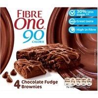 Fibre One 90 Calorie Chocolate Fudge Brownies 4 x 24g (96g)