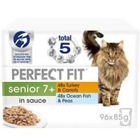 Perfect Fit Senior 7+ Pouches â€“ Mixed Pack in Sauce - Saver Pack: 24 x 85g