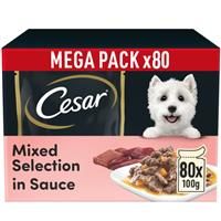 CESAR Adult Dog Pouches Sauce Selection in Gravy 40x100g