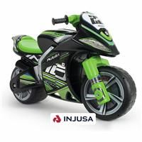 INJUSA - Winner Racing XL Motorcycle Racing for Children from 3 to 6 Years, with Stable Wide Wheels, Carry Handle for Parents and Sports Design, Black (19415/000)