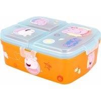 Stor Peppa Pig XL Multi Compartment Rectangular Lunch Food Box Container, BPA Free