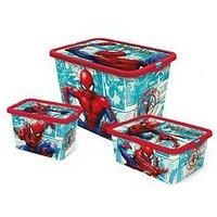 Set Of 3 Spiderman Storage Box/'s