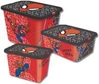 Set Of 3 Spiderman Storage Box/'s