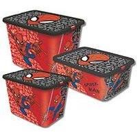 Stor - Set Of 3 Spiderman Storage Box/'s