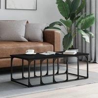 Coffee Table Black 100x50x35.5 cm Engineered Wood