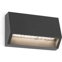 FARO BARCELONA Angular LED outdoor wall light Must, 9.6 cm cm