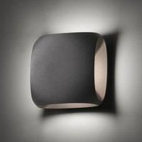 FARO BARCELONA Bu-oh! LED outdoor wall lamp anthracite