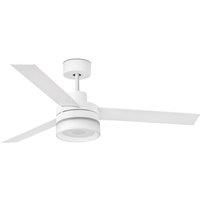 LED ceiling fan Ice white 132 cm / 52" with Remote Control and Wireless Speaker