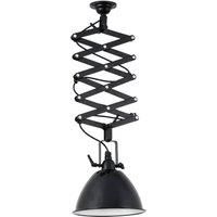 FARO BARCELONA Mou hanging light, height-adjustable in black