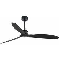 FARO 3-Blade Fan with Remote Control and DC Motor Matt Black