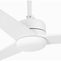 Nuu ceiling fan, three blades, white