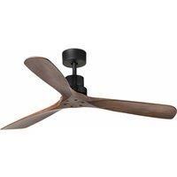FARO BARCELONA Lantau ceiling fan, remote, walnut/black