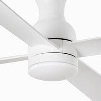 FARO BARCELONA Fraser M ceiling fan with an LED bulb, DC, white